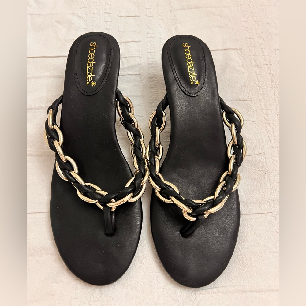 Kitten heel sandals from Just Fab.  Size 10, never worn.